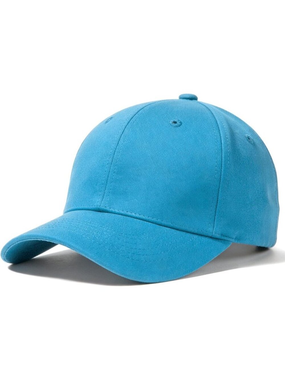 Unisex Lake Blue Adjustable Low Profile Base Ball Cap Vintage Hat for Daily Use